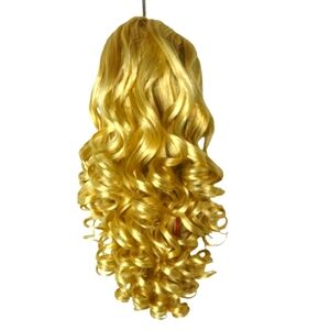 *H25476 Sepia Curly Blonde Ponytail